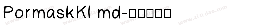 PormaskKl md字体转换